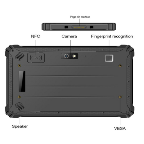 Rugged 8-inch Android Tablet with 4G, NFC, IP67, and Rich I/O Ports - Enviro Test Construct