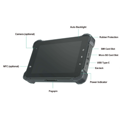 Rugged 7- Inch Android 12 Tablet IP67 Waterproof Dustproof GPS 4G WiFi - Enviro Test Construct